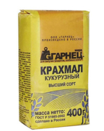 Крахмал Кукурузный Безглютеновый "Гарнец" 400гр