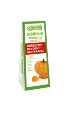 Живые конфеты из свежевыжатого сока с мякотью Тыквы 170г